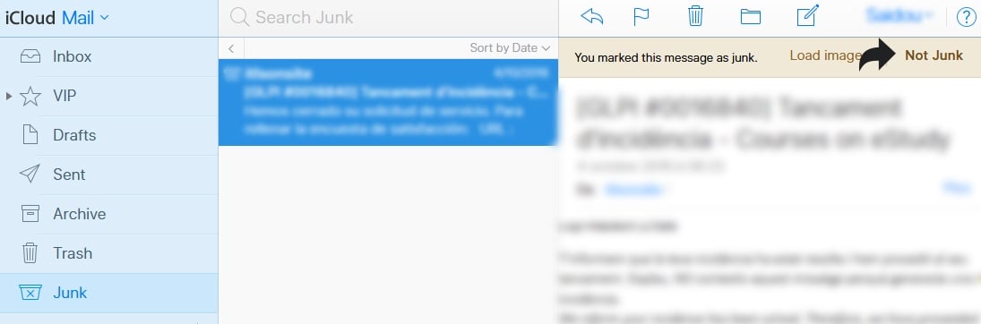 Unmark Expat.com e-mails as Spam on Apple mail