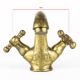 unlacquered brass faucet