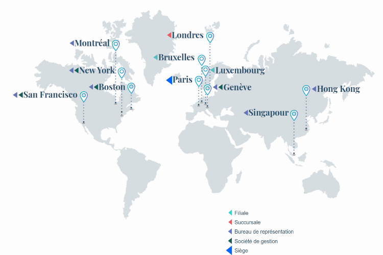 Des relais à l'étranger au travers d'un réseau de 10 implantations à l'étranger