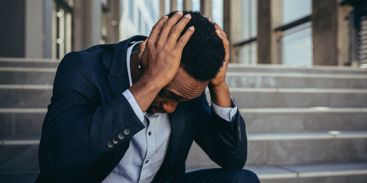 young man feeling lost