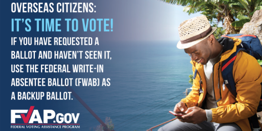 US Citizens Abroad: It's time to vote!