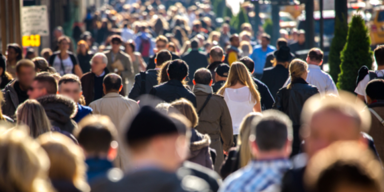 people in American city