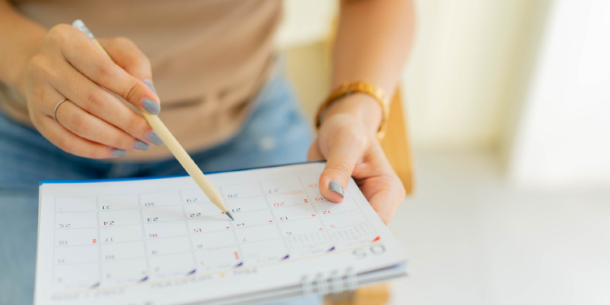 woman holding a calendar