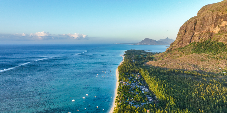 Le Morne aerial view
