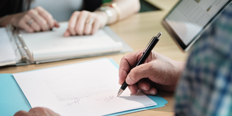 signature de documents