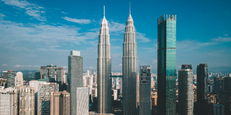 view of Petronas Towers, Kuala Lumpur
