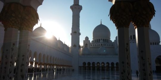 Marcella e la sua famiglia ad Abu Dhabi
