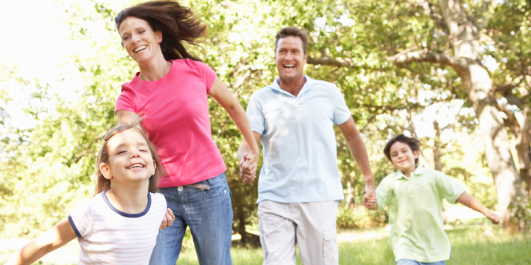 famille en bonne sante