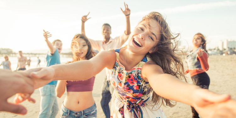 reuniting with friends