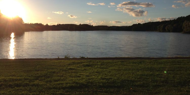 beautiful lake in Finland