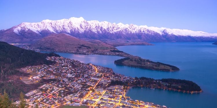 vue sur Queenstown, Nouvelle-Zelande