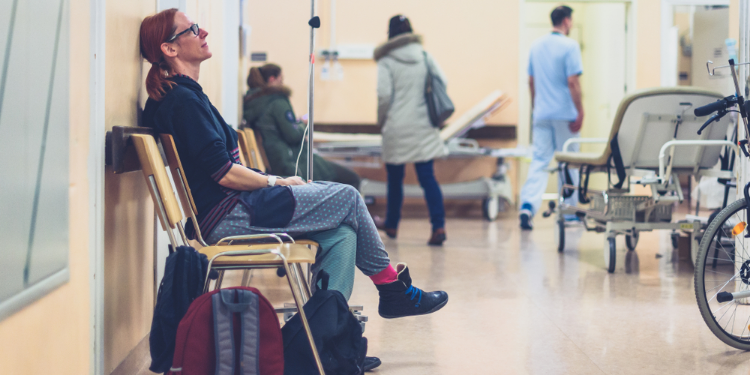 waiting at the hospital