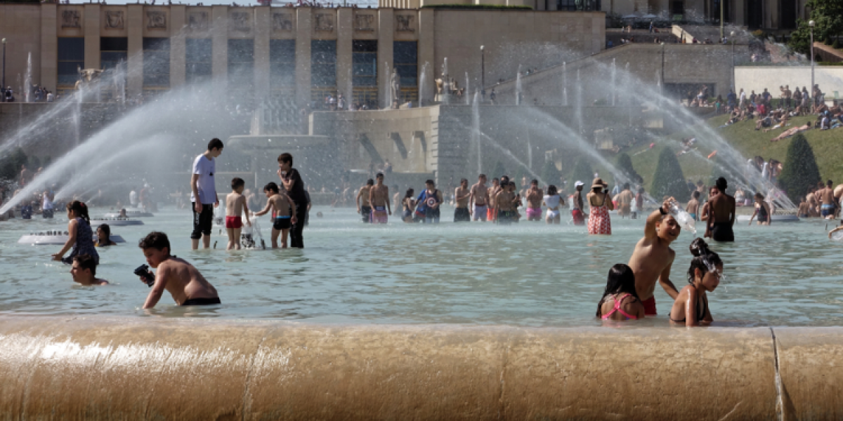 Heatwave in Paris in 2019.