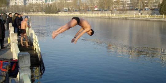 Pierre en Chine, entre Beijing et Harbin