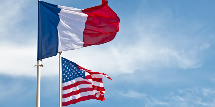 drapeaux France USA