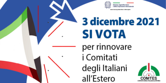 Italiani all'estero: elezioni per il rinnovo dei Comites il 3 Dicembre 2021