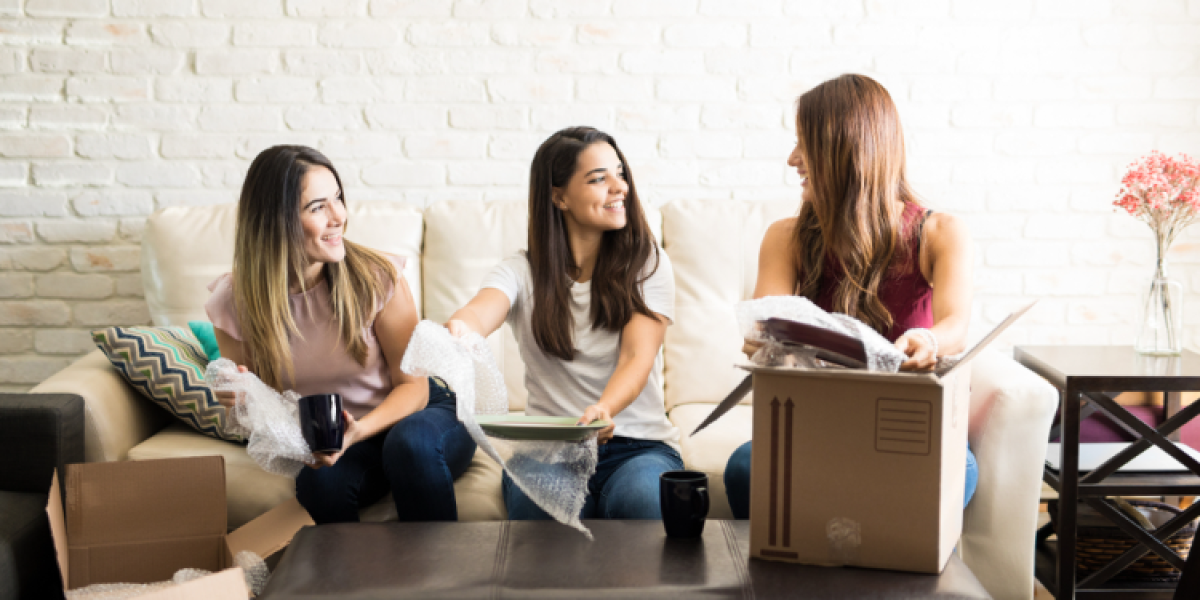 young girls opening their cartons