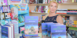 An author unleashing her creativity in Mauritius
