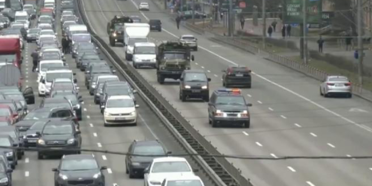 convoy de los GEO en Kiev