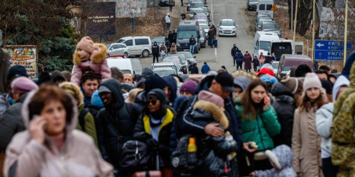 people fleeing Ukraine