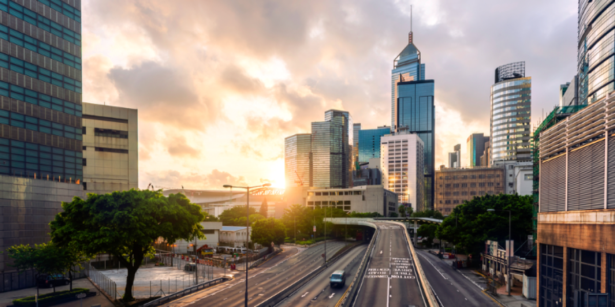 dawn in Hong Kong