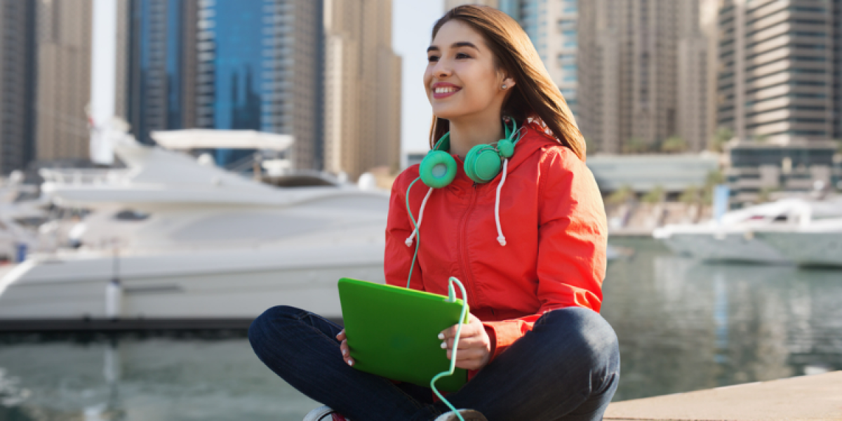 young woman in Dubai