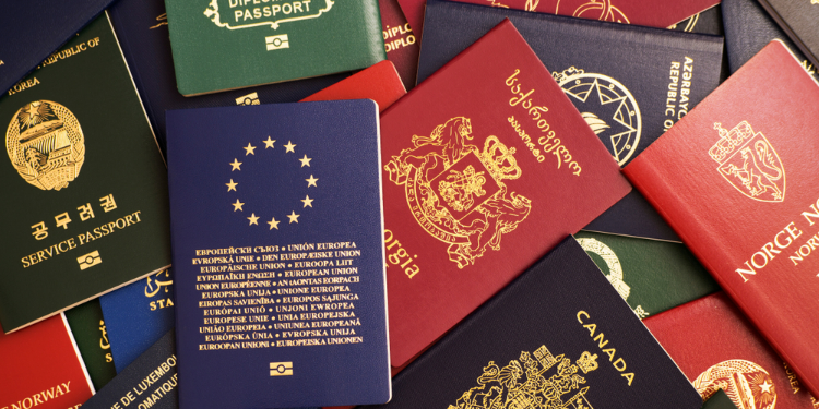 passports from different countries