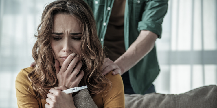 woman considering abortion