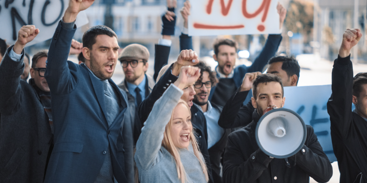 greve dans les rues