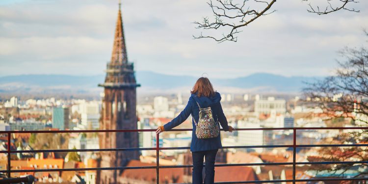 jeune femme en Allemagne