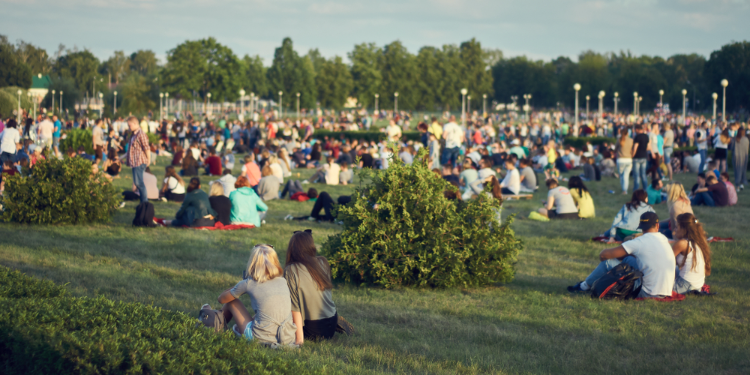 familles profitant d'un jour de congé