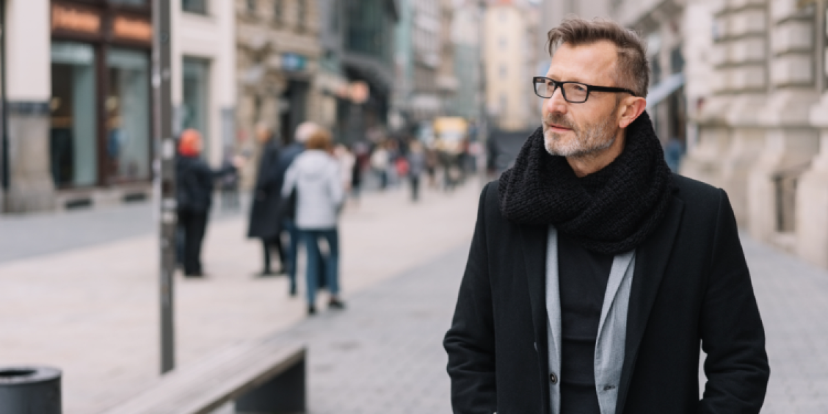 man walking in the street