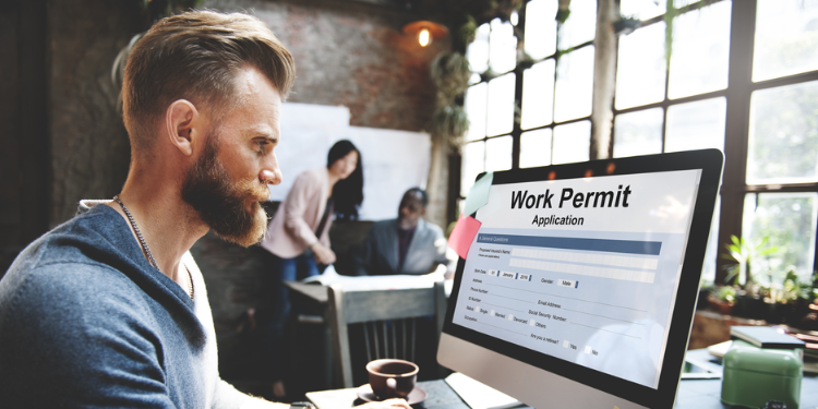 Man applying for work permit