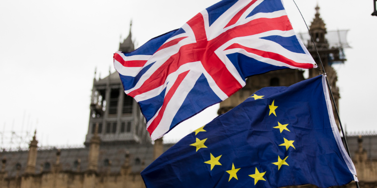 UK and EU flags