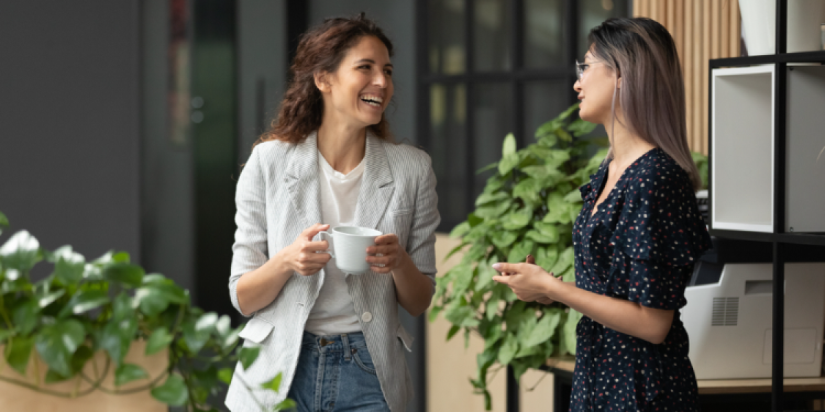two women having a conversation