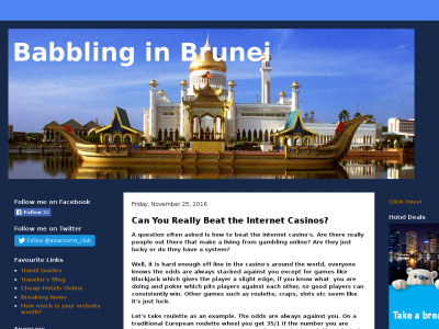 Babbling in Brunei