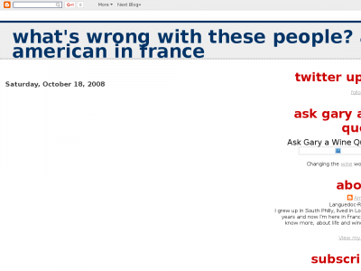 What's wrong with these people? An American in France