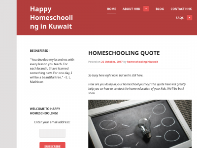 Homeschooling in Kuwait