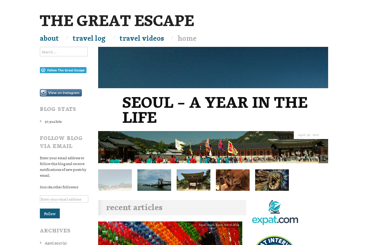 The Great Escape, American in South Korea blog, Life, Photography