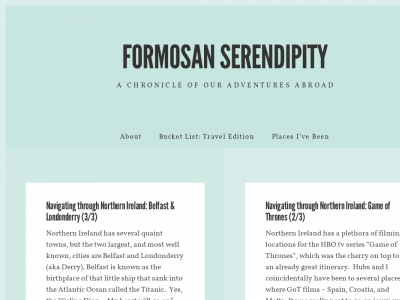 Formosan Serendipity