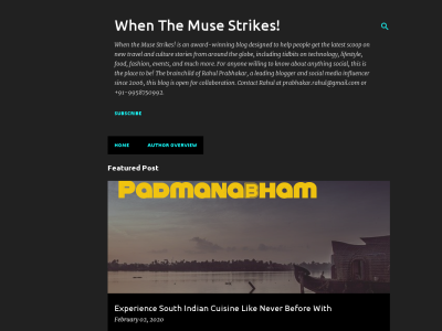 When The Muse Strikes!