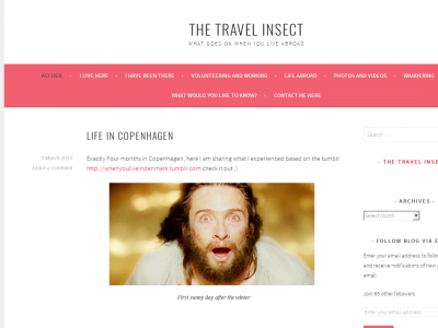 The travel insecte