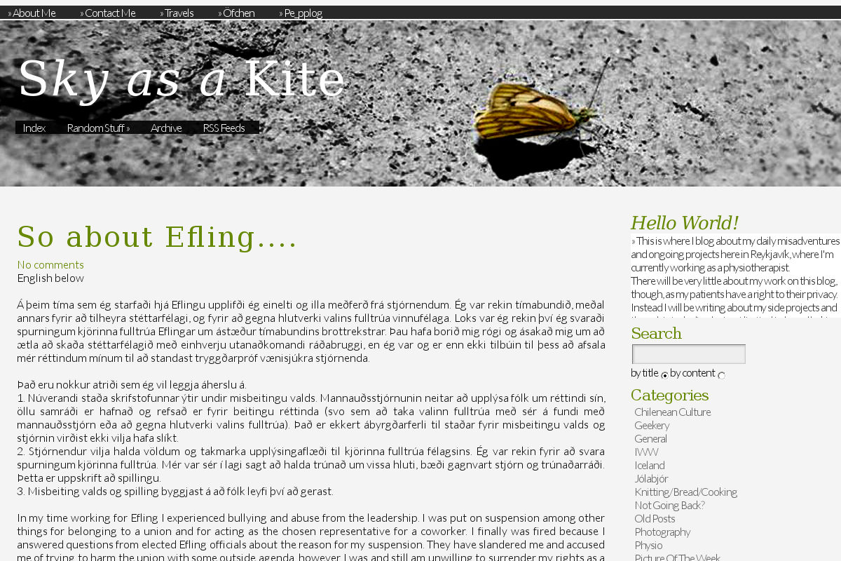 Sky As A Kite Tine S Blog German In Iceland Blog Food Baking Geekery Politics