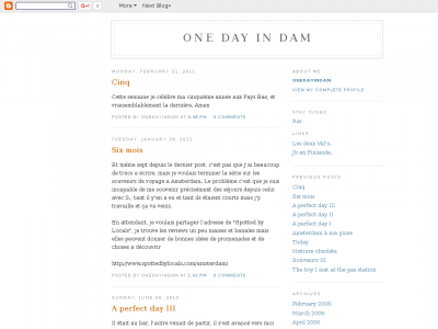 One Day In Dam