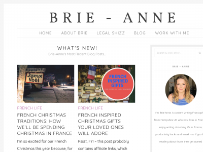 Brie-anne Ma Vie En France