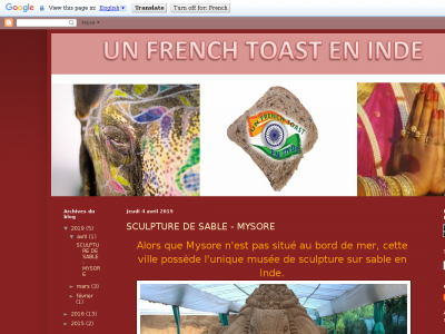 un french toast en Inde