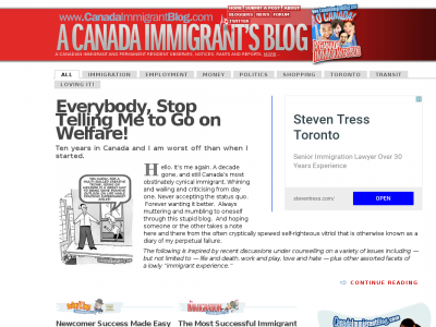 A Canada Immigrant's Blog