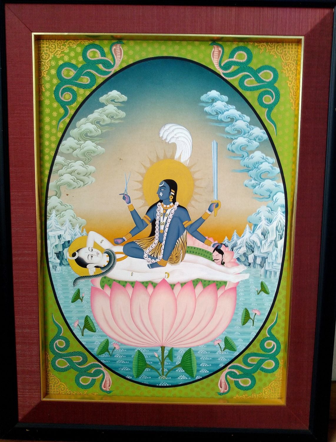 Tantric Shiva Shakti painting