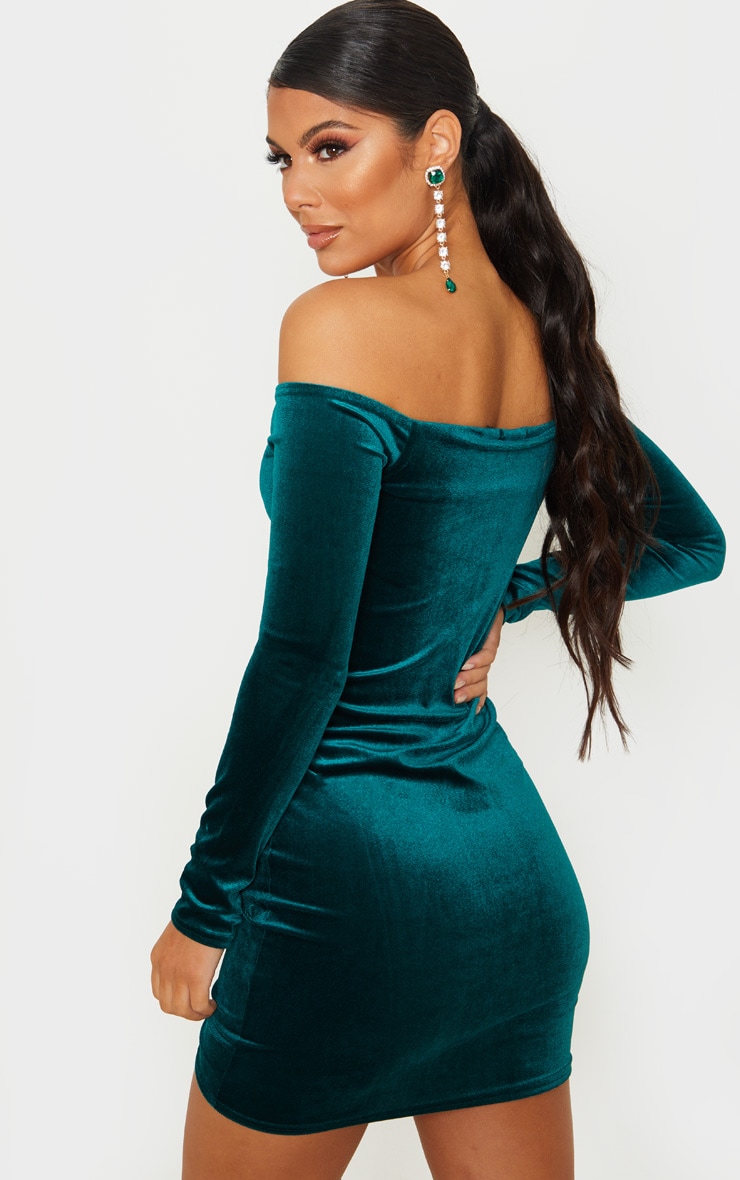Velvet Green fitted Dress (NEW 