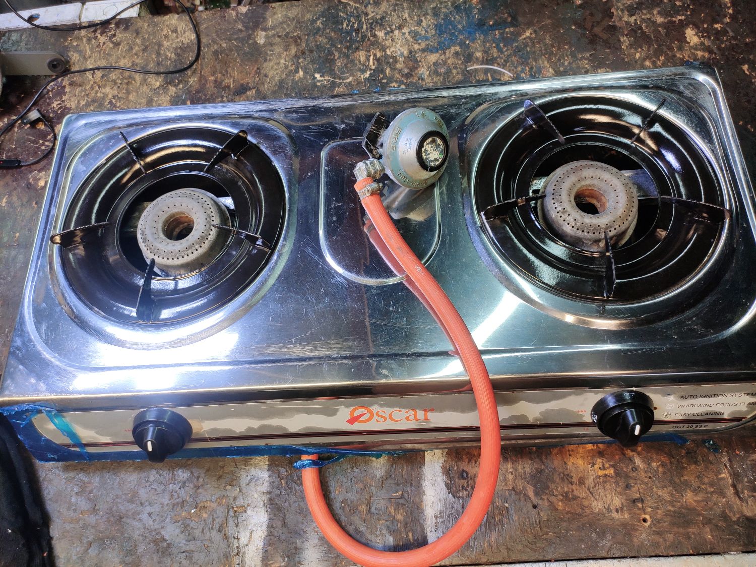 Oscar 2 Burner Gas Stove only 1 week used, new and used items for